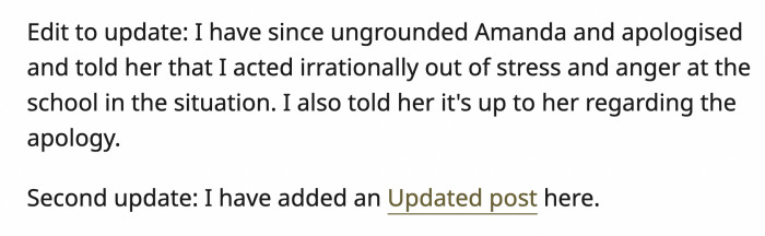 OP made an update about the situation not long after.