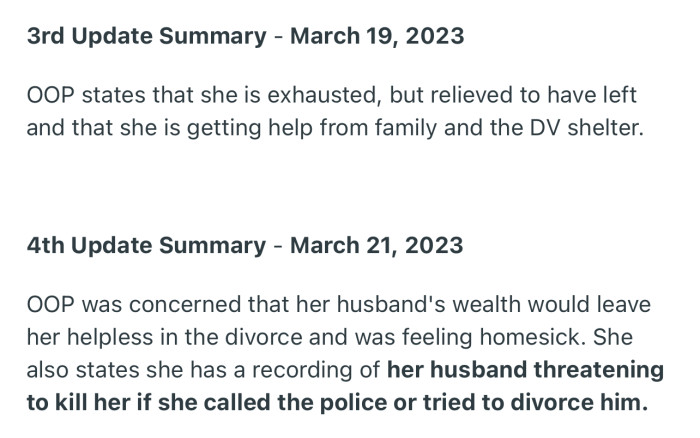 3rd and 4th Update summaries