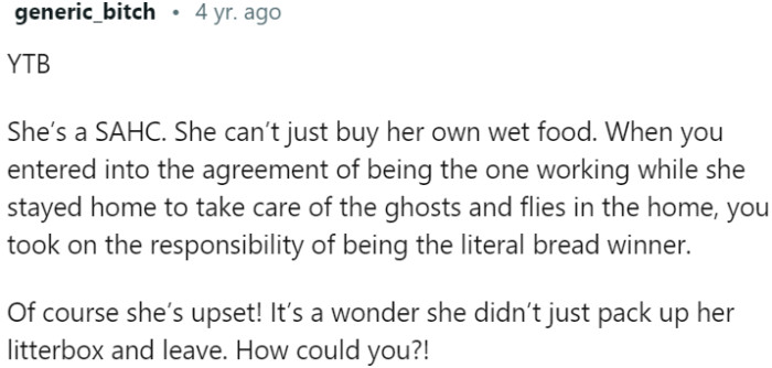 Imbalance in Roles Leads to Resentment and Questions of Responsibility