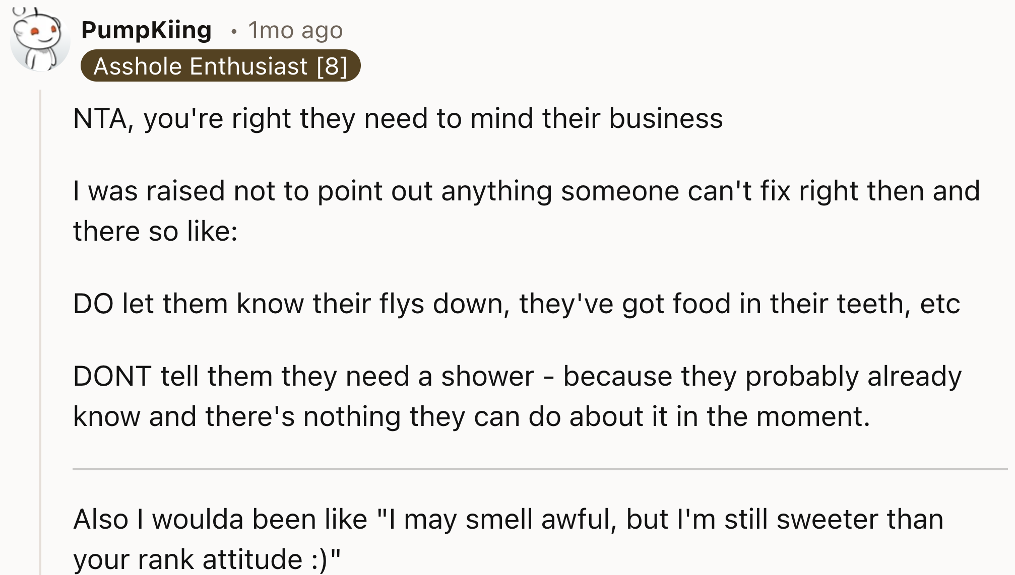 They Should Mind Their Own Business