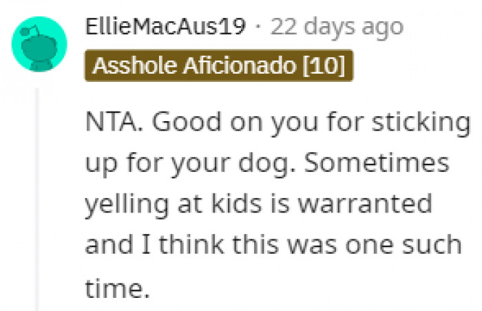 Sticking Up for the Dog