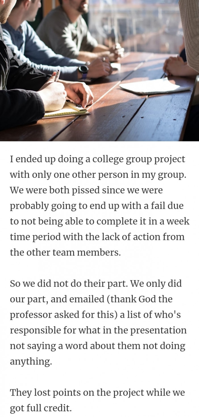 4. We did our parts and left theirs