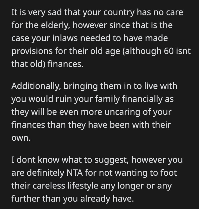 OP should not succumb to the pressure because it will definitely ruin his family and marriage