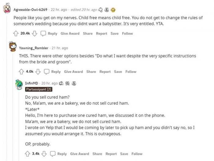 You don't get to change the rules of someone's wedding