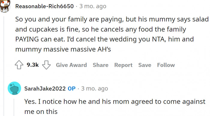 She can pay for the wedding, but not plan it