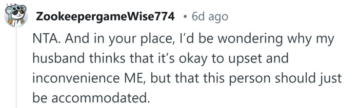 What's with your husband?