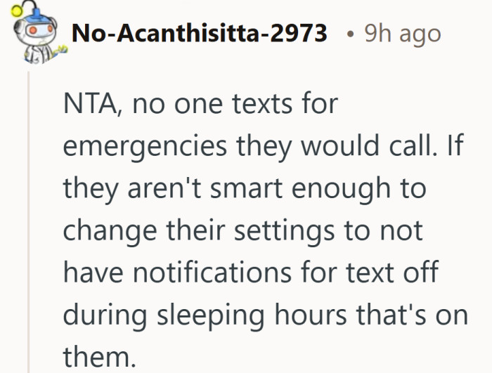 The focus shifts back to personal settings, if the phone is loud, that is on the owner.