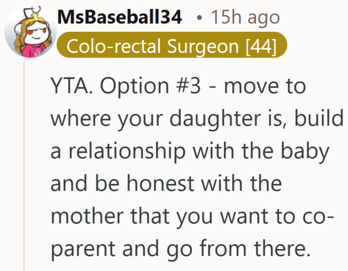 Apparently there is a third option after all. Move closer, focus on the child, and stop avoiding the hard conversation.