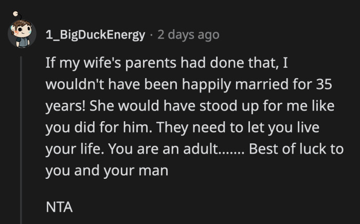 OP knows who she's marrying. She loves her fiancé for who he is and doesn't hold his past against him. Their relationship seems to have a good foundation.