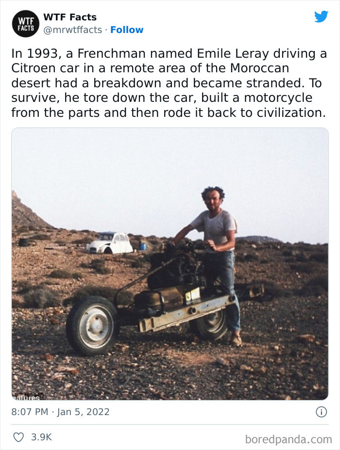 34. He rode back to civilization