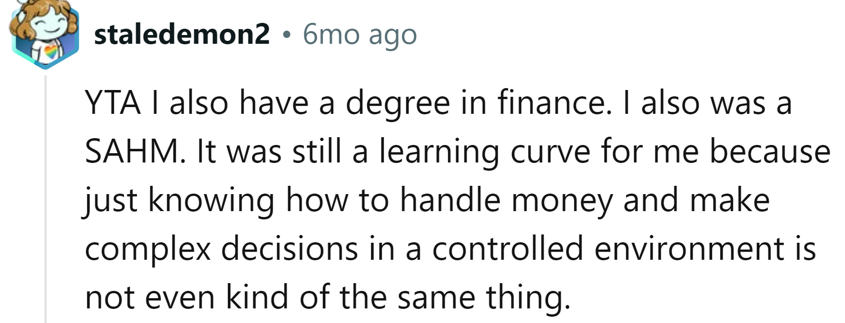 It's not the same thing.