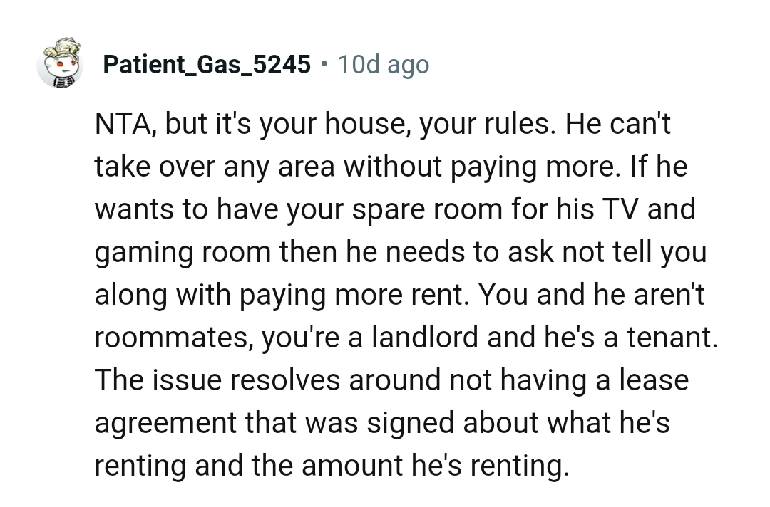 Your house, your rules