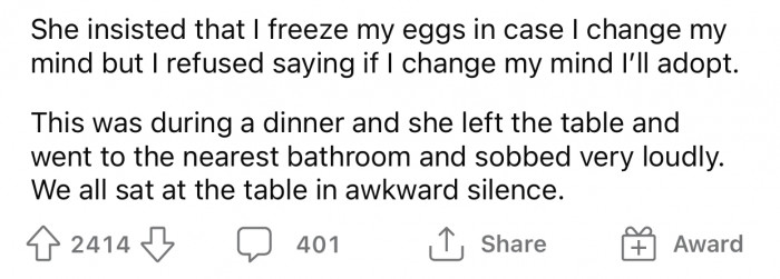 OP's MIL is obsessed with her eventually having kids and always crosses her boundaries.