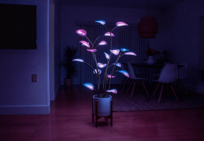 4. A houseplant reimagined and imbued with LED Lights