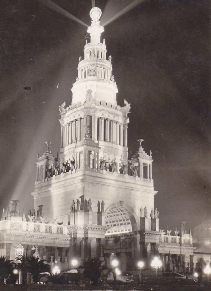 Panama Pacific Exposition: Tower Of Jewels, San Fransico. Built And Demolished In 1915