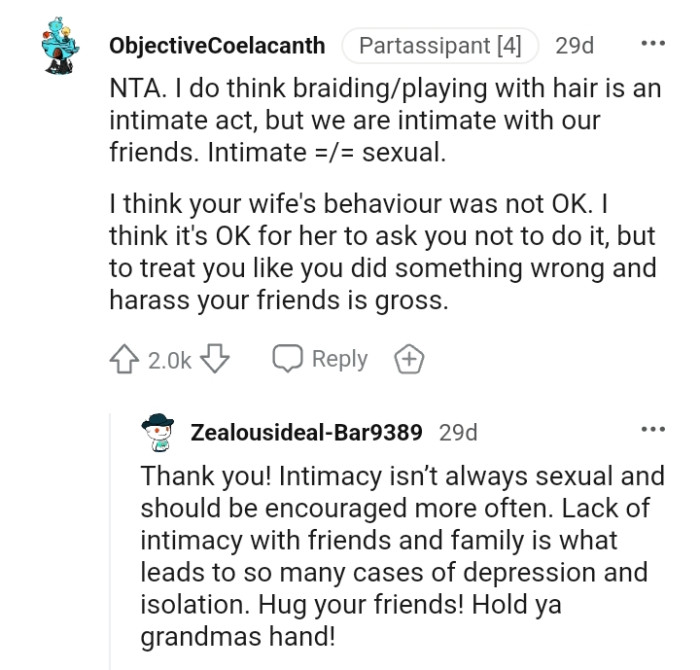 This Redditor believes the OP's wife's behavior was not okay