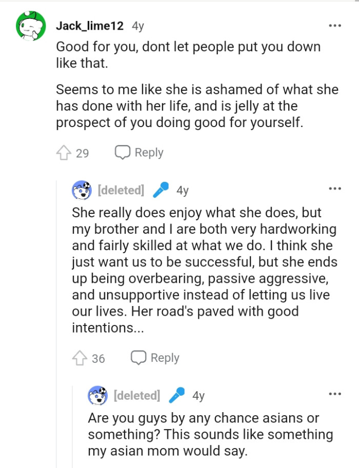 She really enjoys what she does