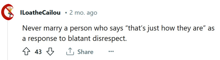 15. It's not an acceptable response!