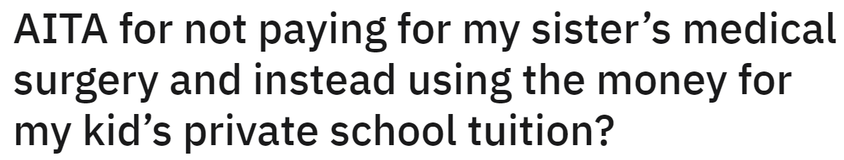 The original question: