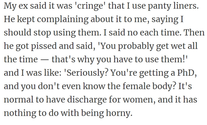 7. It's normal for women