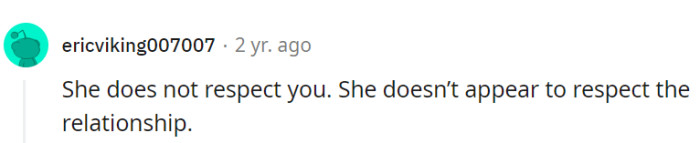 Respect is nowhere to be found!