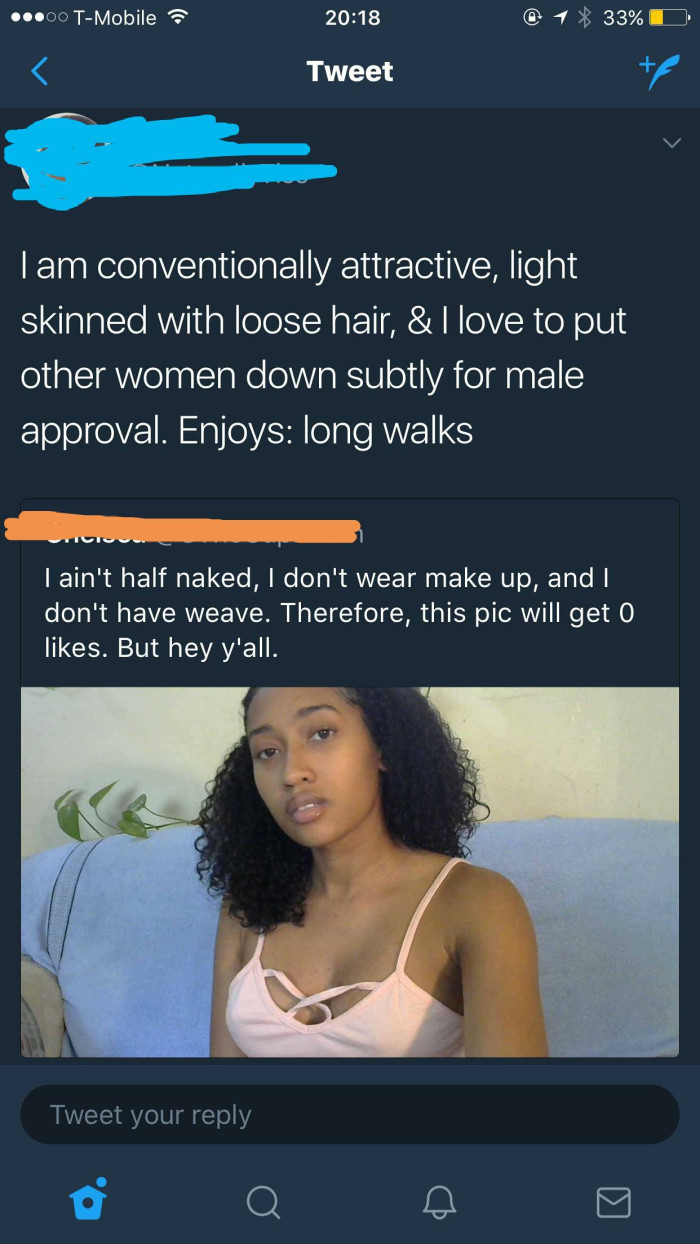 The post and response couldn't be more appropriate for an r/nicegirls thread