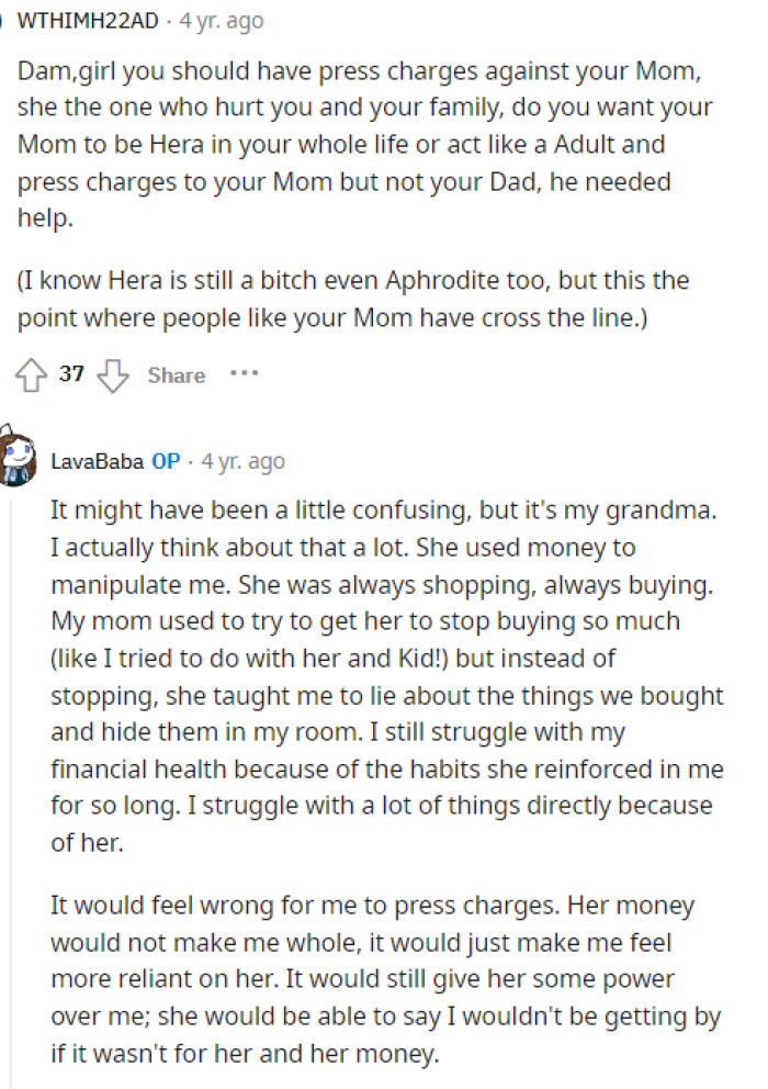 Sometimes you just need to leave toxic situations, and we totally get where OP is coming from when she decided to not speak to Karen again.