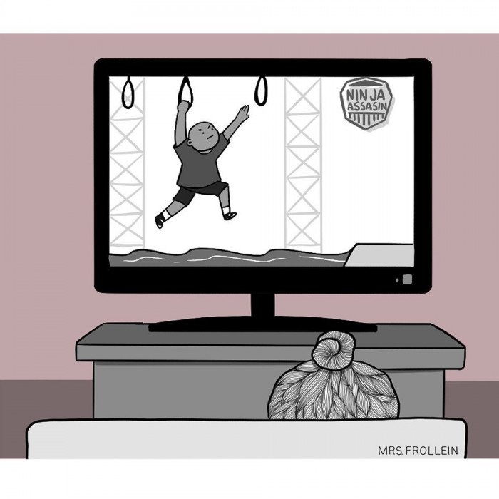 7. You watch Ninja Warrior and are amazed by what the contestants can do.