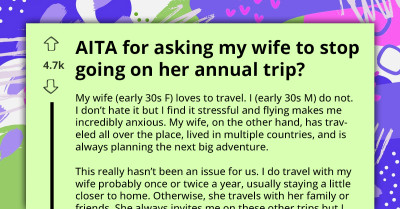 Husband Grows Increasingly Suspicious Of Wife’s Decade-Long Solo Trip Tradition To ‘Mysterious’ Location Each Year