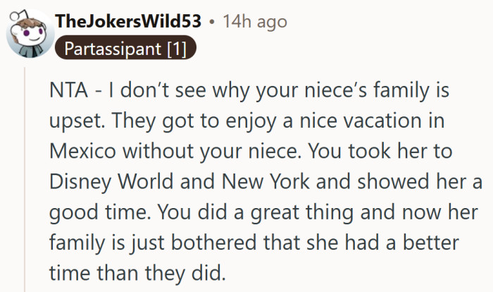 Nothing stings like realizing the “punishment” vacation turned out way better than yours.