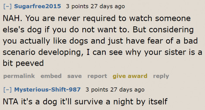 No one should be forced to care for someone else's dog.