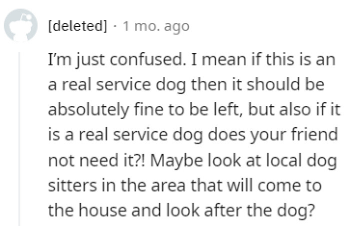 Check out the local dog sitters