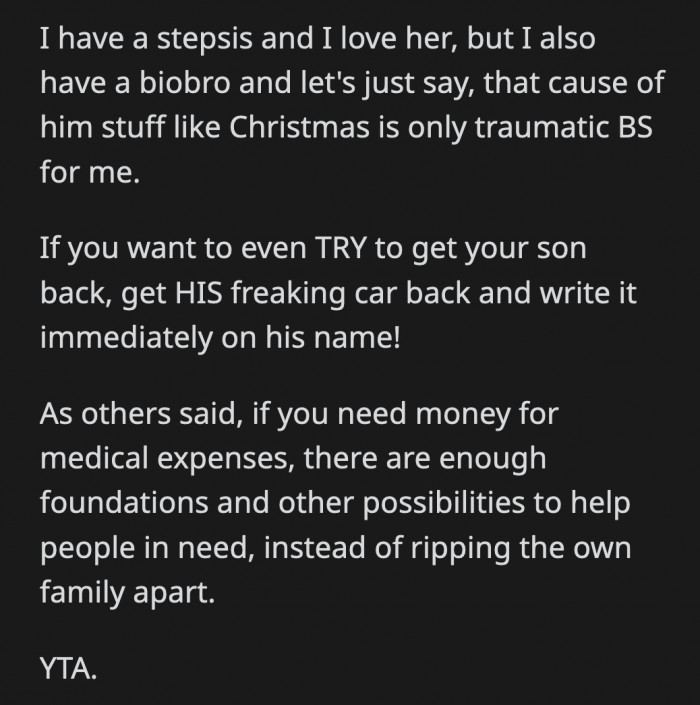 OP Has to Move Quickly If He Wants a Relationship with His Son, but with His Indignant Grandstanding, That Doesn't Seem to Be His Plan
