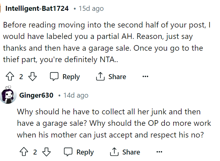 I wouldn't have even labeled him TA in the first half of his post, though, honestly, because he did nothing wrong.