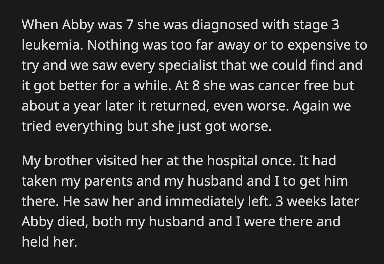 OP's mom scolded her later on. She accused OP of ruining the service. The rest of her relatives felt the same.