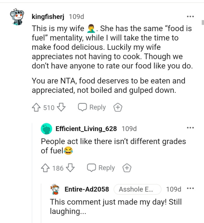 This Redditor's wife also has the 