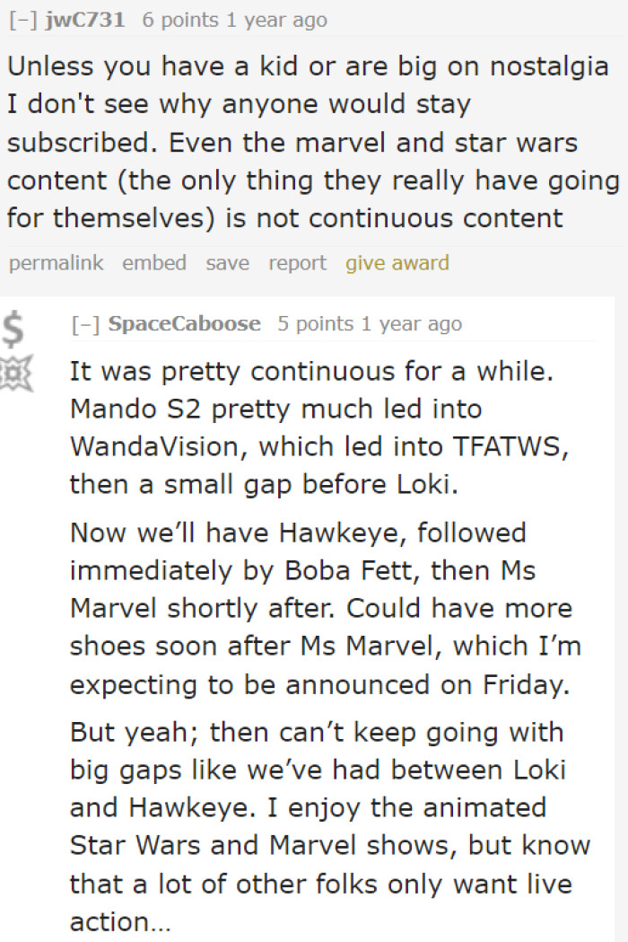 People think that Disney+ is catering to a smaller demographic. And that isn't enough to succeed in the streaming landscape.