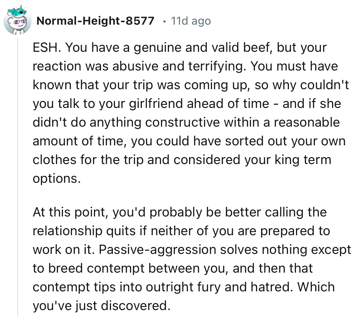 “You Have a Genuine and Valid Beef, but Your Reaction Was Abusive and Terrifying.”