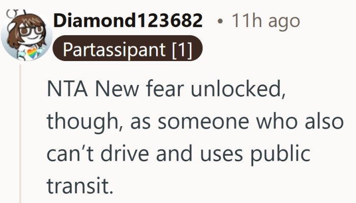 It is not just about one car ride. Anyone using public transit can feel that worry creeping in.