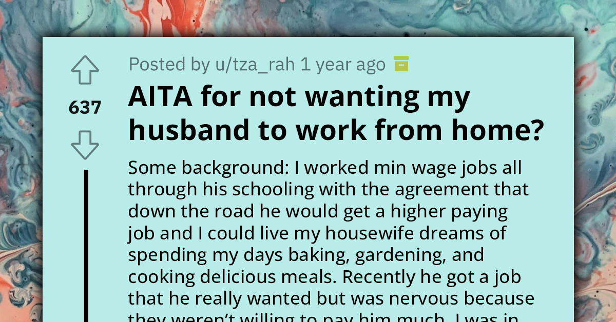 Wife Angry As Husband Working From Home Disrupts Her Traditional Housewife Aspirations