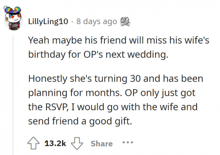 Oops! It is a matter of choices indeed.