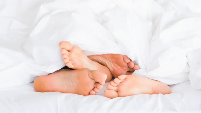 Partners preparing safe intimate foods, close-up of ingredients, gentle romantic mood