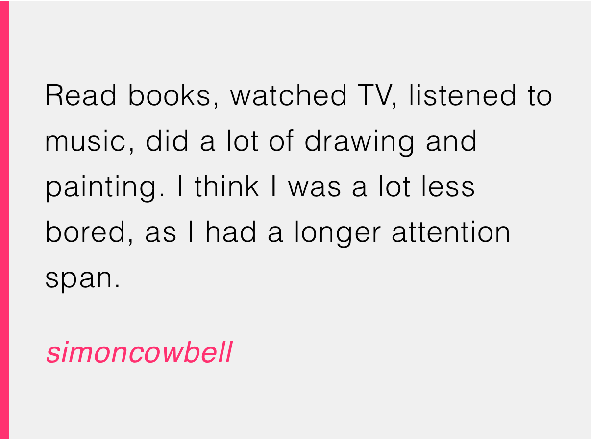 Interestingly, attention spans were longer before the internet.