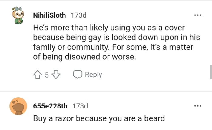 It's a matter of being disowned