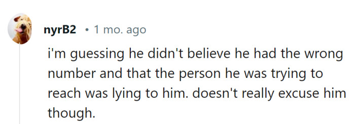 He turned a wrong number into a 