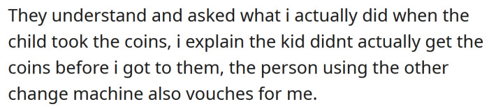 The OP explained the situation to the staff member, and they were understanding.