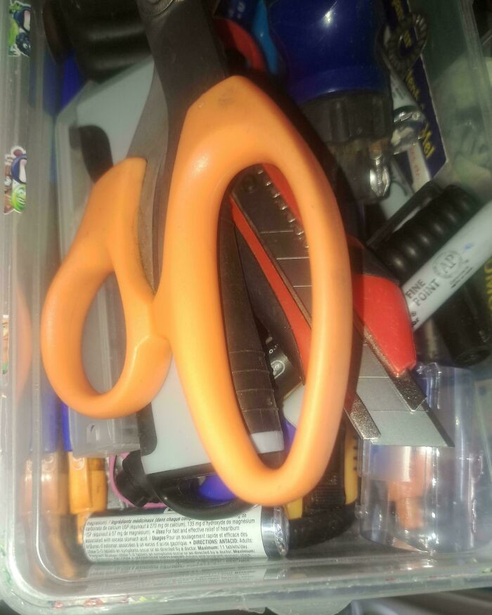 "The Way My Coworker Put This Box Cutter Away After His Shift"