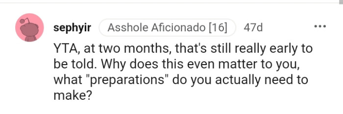 This Redditor wants to know why this even matters to the OP