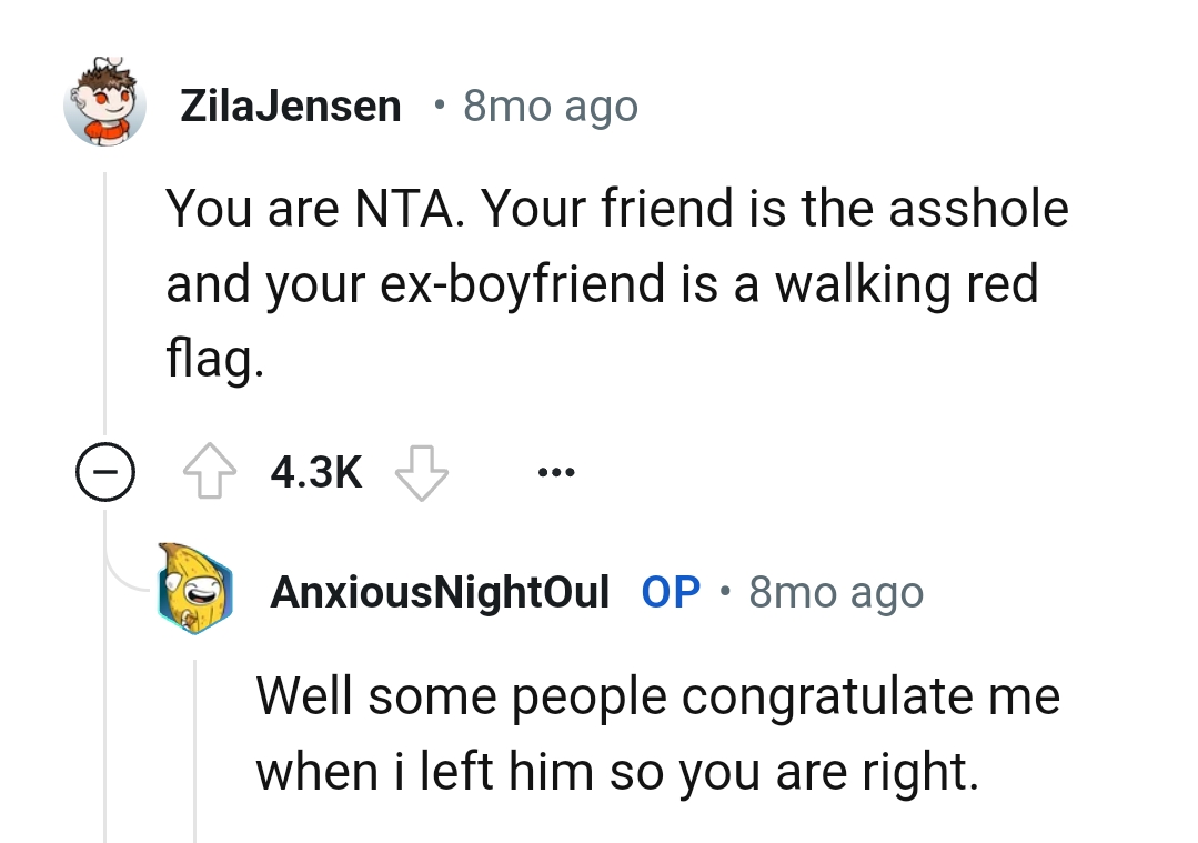 And the Comments from Other Redditors Roll In...