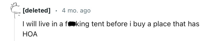 Not Many People Want Anything to Do with Property That Is Under an HOA
